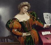 Lorenzo Lotto Portrait of a Lady as Lucretia (mk08) china oil painting artist